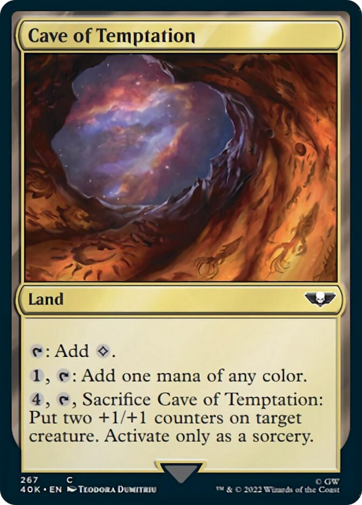 Cave of Temptation (Surge Foil) [Warhammer 40,000] | Dragon's Lair Comics and Fantasy Houston TX
