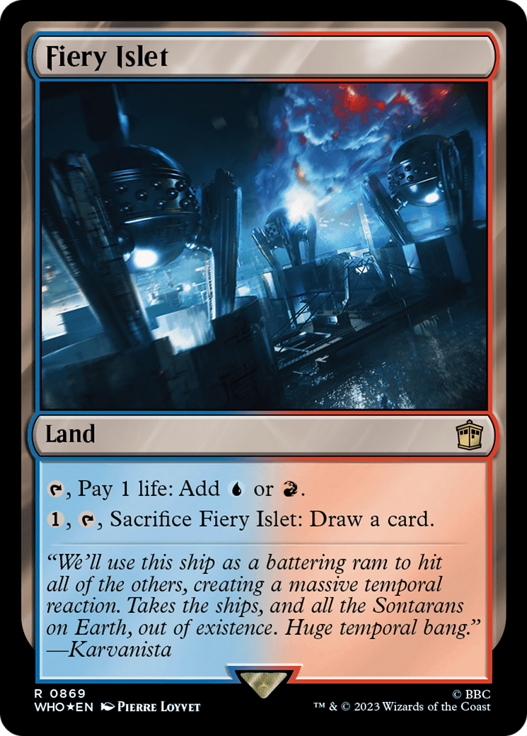 Fiery Islet (Surge Foil) [Doctor Who] | Dragon's Lair Comics and Fantasy Houston TX
