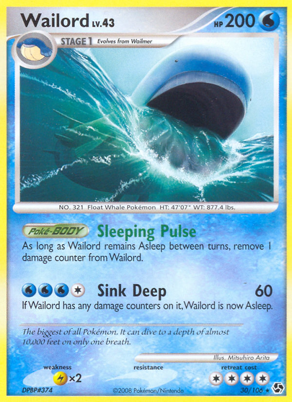 Wailord (30/106) [Diamond & Pearl: Great Encounters] | Dragon's Lair Comics and Fantasy Houston TX
