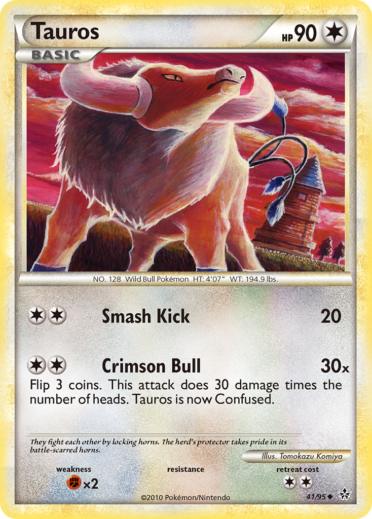 Tauros (41/95) [HeartGold & SoulSilver: Unleashed] | Dragon's Lair Comics and Fantasy Houston TX