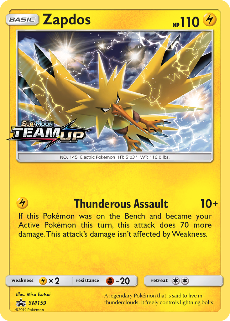 Zapdos (SM159) [Sun & Moon: Black Star Promos] | Dragon's Lair Comics and Fantasy Houston TX