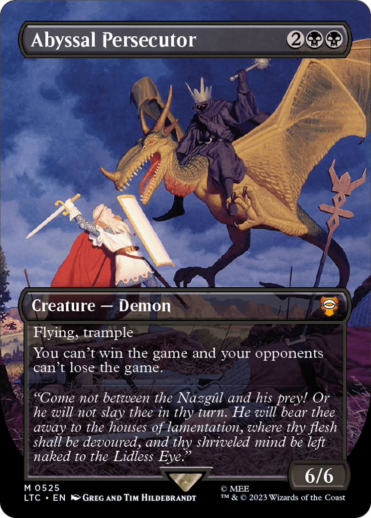 Abyssal Persecutor (Borderless) [The Lord of the Rings: Tales of Middle-Earth Commander] | Dragon's Lair Comics and Fantasy Houston TX