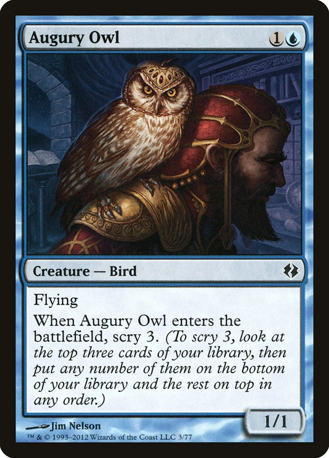 Augury Owl [Duel Decks: Venser vs. Koth] | Dragon's Lair Comics and Fantasy Houston TX