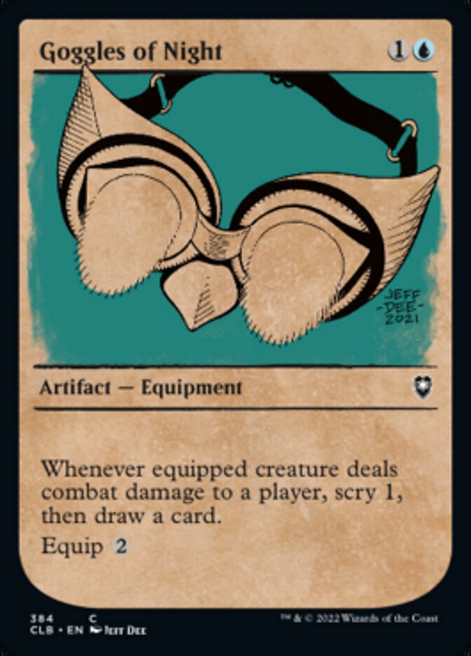 Goggles of Night (Showcase) [Commander Legends: Battle for Baldur's Gate] | Dragon's Lair Comics and Fantasy Houston TX