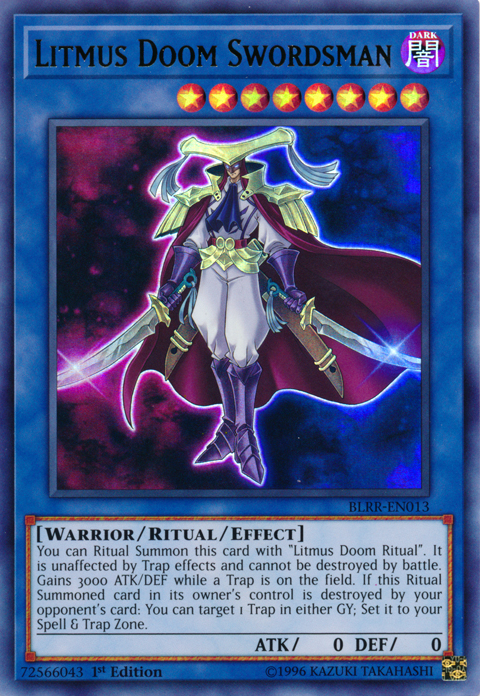 Litmus Doom Swordsman [BLRR-EN013] Ultra Rare | Dragon's Lair Comics and Fantasy Houston TX