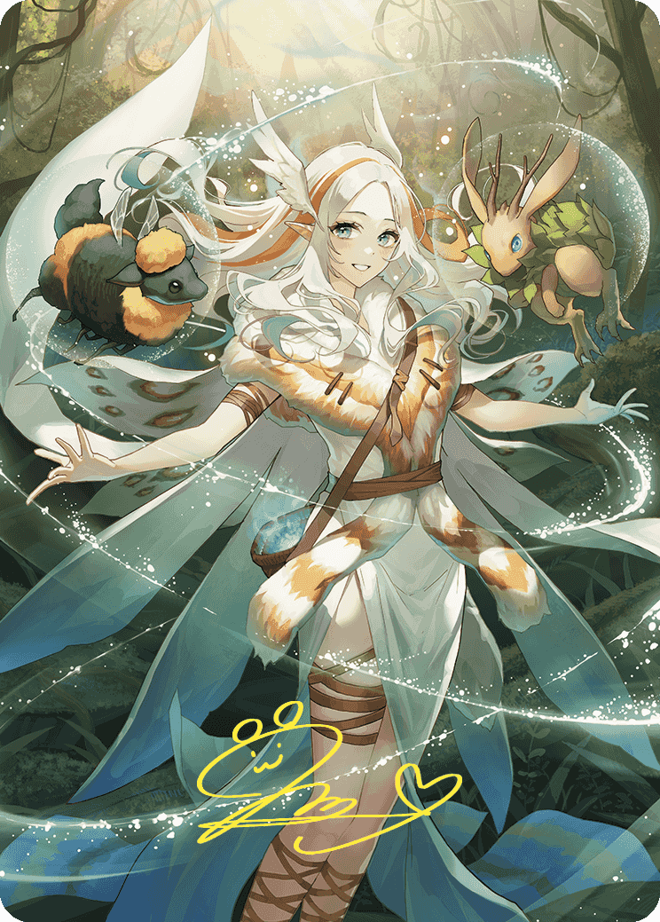 Greater Auramancy Anime Art Card (Gold-Stamped Signature) [Wilds of Eldraine Art Series] | Dragon's Lair Comics and Fantasy Houston TX