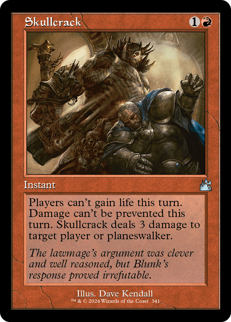 Skullcrack (Retro Frame) [Ravnica Remastered] | Dragon's Lair Comics and Fantasy Houston TX