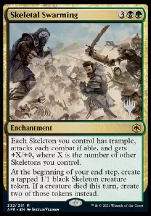 Skeletal Swarming (Promo Pack) [Dungeons & Dragons: Adventures in the Forgotten Realms Promos] | Dragon's Lair Comics and Fantasy Houston TX
