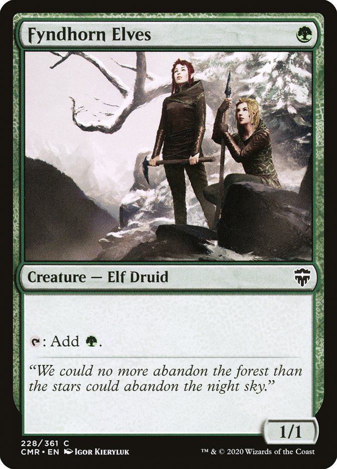 Fyndhorn Elves [Commander Legends] | Dragon's Lair Comics and Fantasy Houston TX