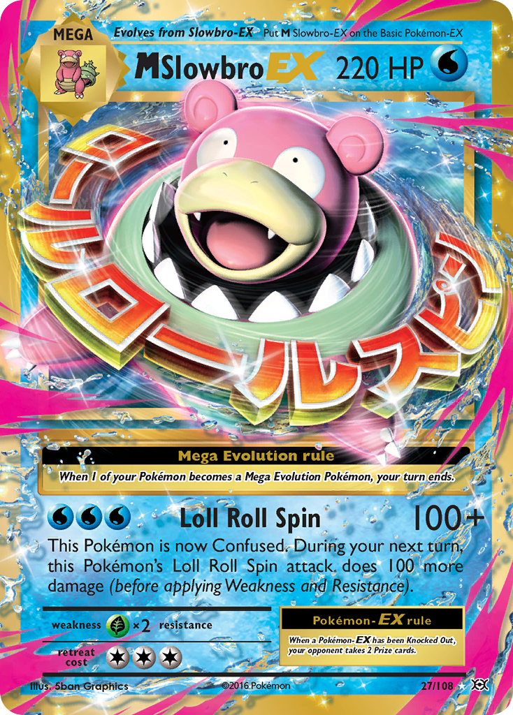M Slowbro EX (27/108) [XY: Evolutions] | Dragon's Lair Comics and Fantasy Houston TX