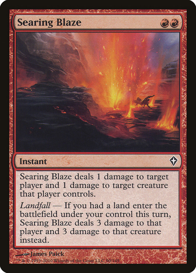 Searing Blaze [Worldwake] | Dragon's Lair Comics and Fantasy Houston TX