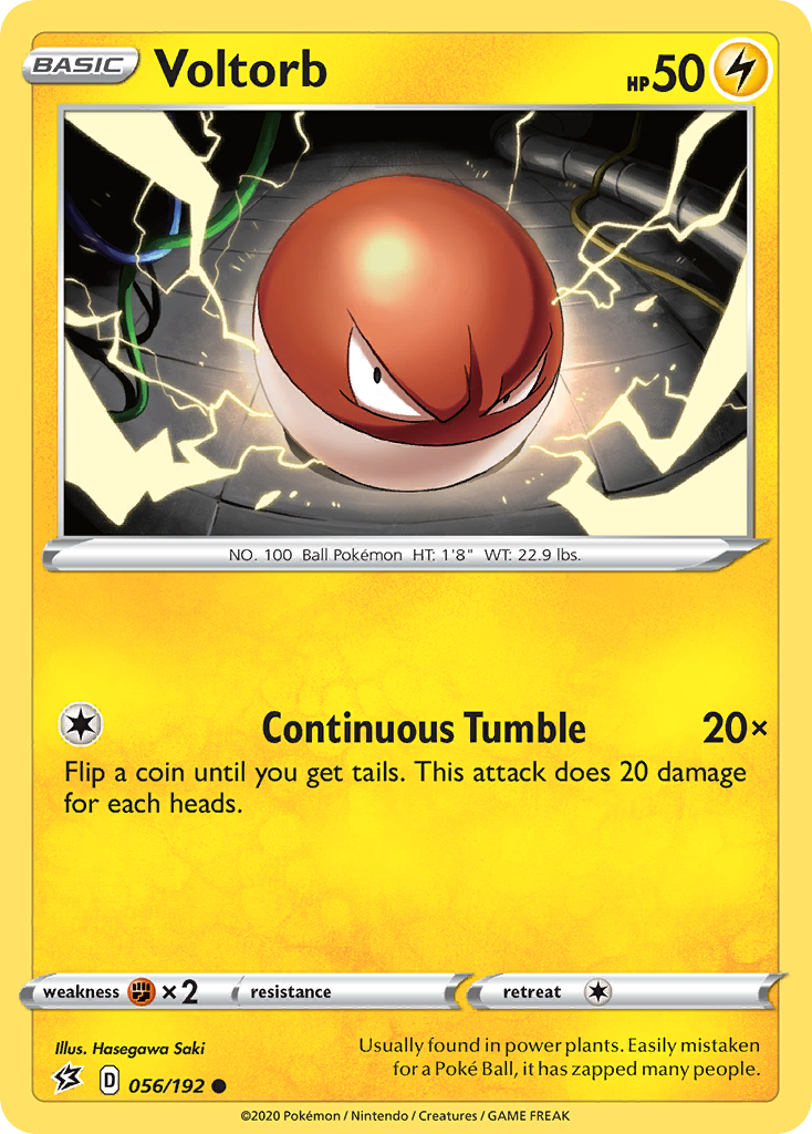 Voltorb (056/192) [Sword & Shield: Rebel Clash] | Dragon's Lair Comics and Fantasy Houston TX