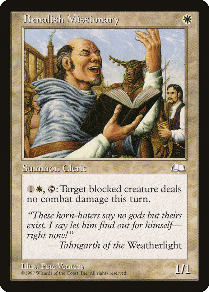Benalish Missionary [Weatherlight] | Dragon's Lair Comics and Fantasy Houston TX