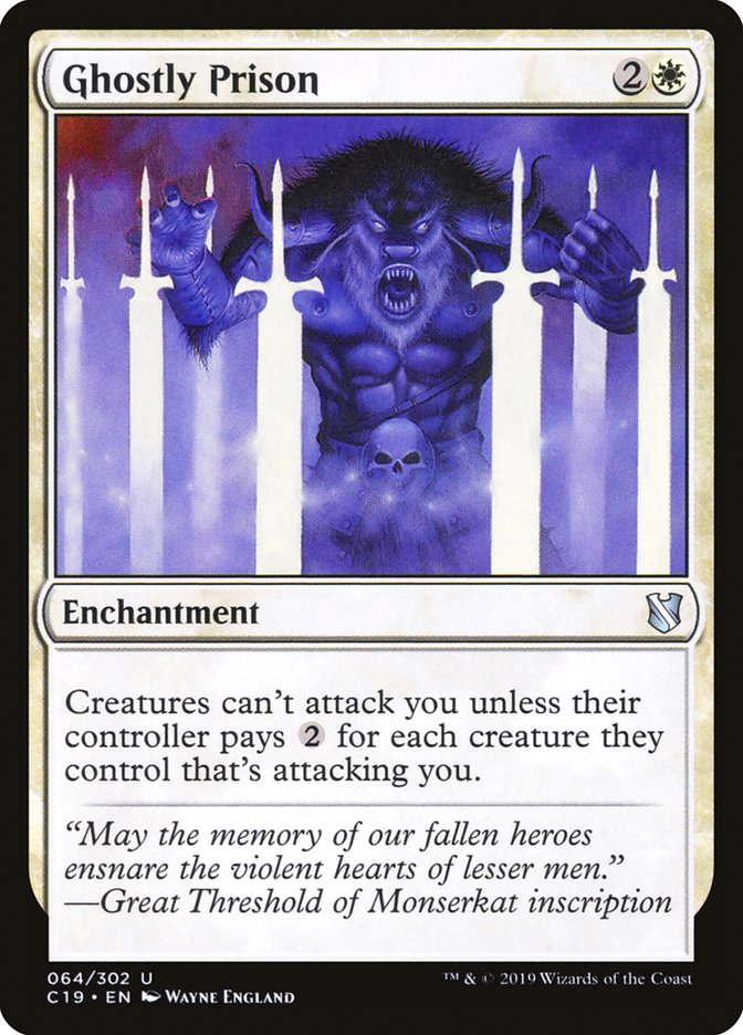 Ghostly Prison [Commander 2019] | Dragon's Lair Comics and Fantasy Houston TX