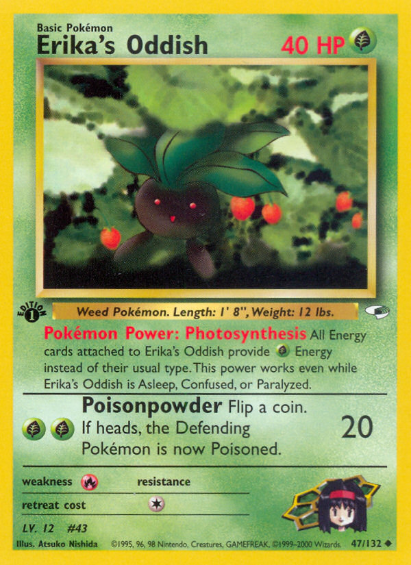 Erika's Oddish (47/132) [Gym Heroes 1st Edition] | Dragon's Lair Comics and Fantasy Houston TX