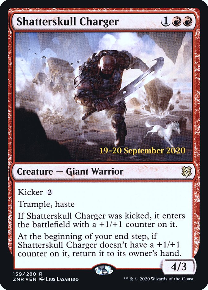 Shatterskull Charger [Zendikar Rising Prerelease Promos] | Dragon's Lair Comics and Fantasy Houston TX
