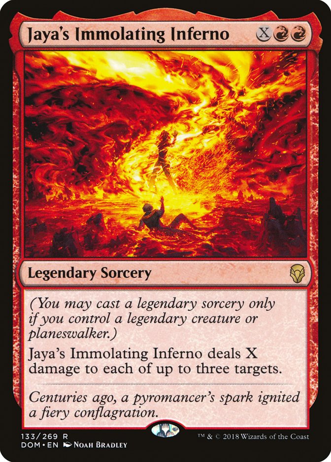 Jaya's Immolating Inferno [Dominaria] | Dragon's Lair Comics and Fantasy Houston TX