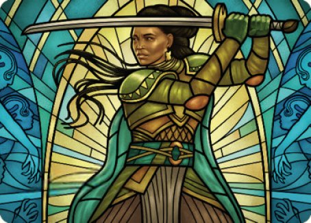 Shanna, Purifying Blade Art Card 2 [Dominaria United Art Series] | Dragon's Lair Comics and Fantasy Houston TX