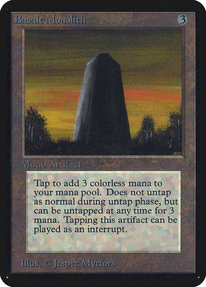 Basalt Monolith [Alpha Edition] | Dragon's Lair Comics and Fantasy Houston TX