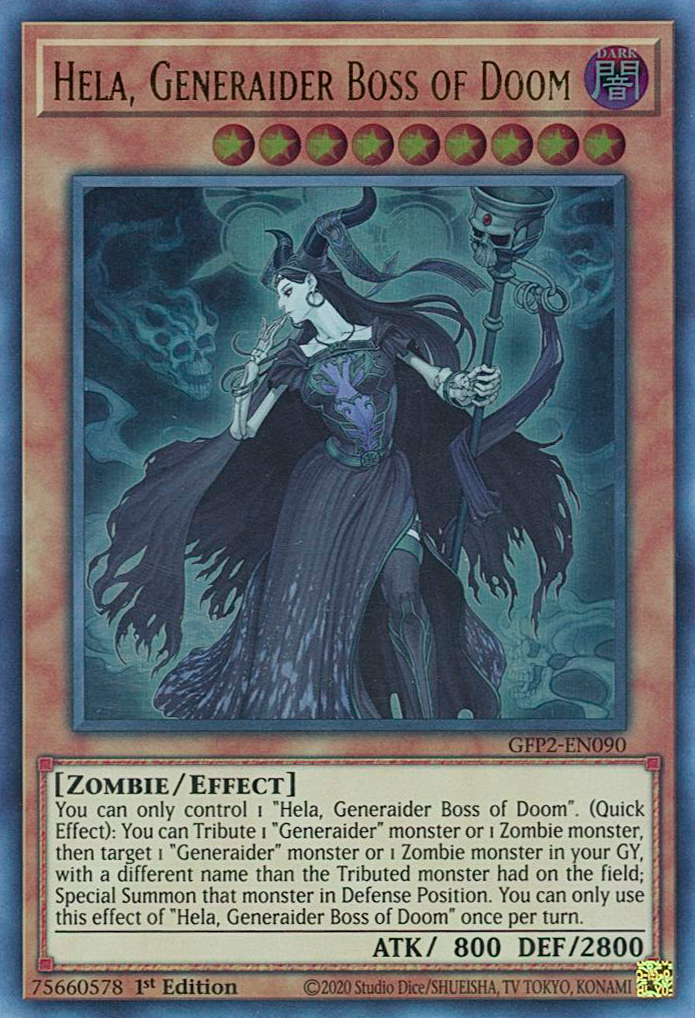 Hela, Generaider Boss of Doom [GFP2-EN090] Ultra Rare | Dragon's Lair Comics and Fantasy Houston TX