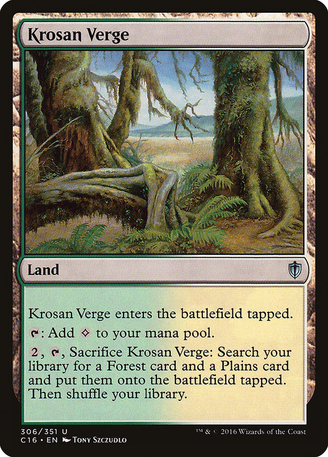 Krosan Verge [Commander 2016] | Dragon's Lair Comics and Fantasy Houston TX