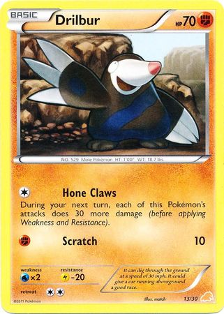 Drilbur (13/30) [Black & White: Trainer Kit - Excadrill] | Dragon's Lair Comics and Fantasy Houston TX