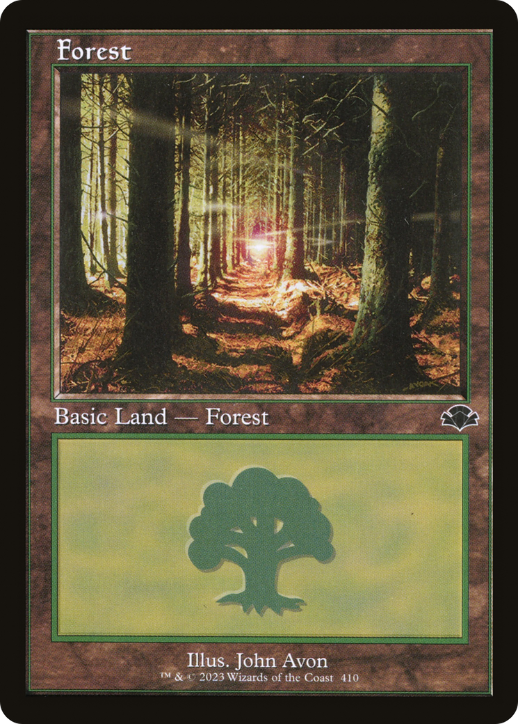 Forest (410) (Retro) [Dominaria Remastered] | Dragon's Lair Comics and Fantasy Houston TX