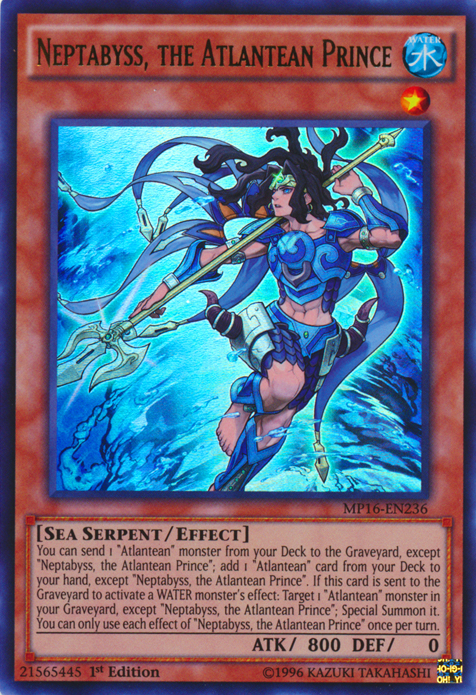 Neptabyss, the Atlantean Prince [MP16-EN236] Ultra Rare | Dragon's Lair Comics and Fantasy Houston TX