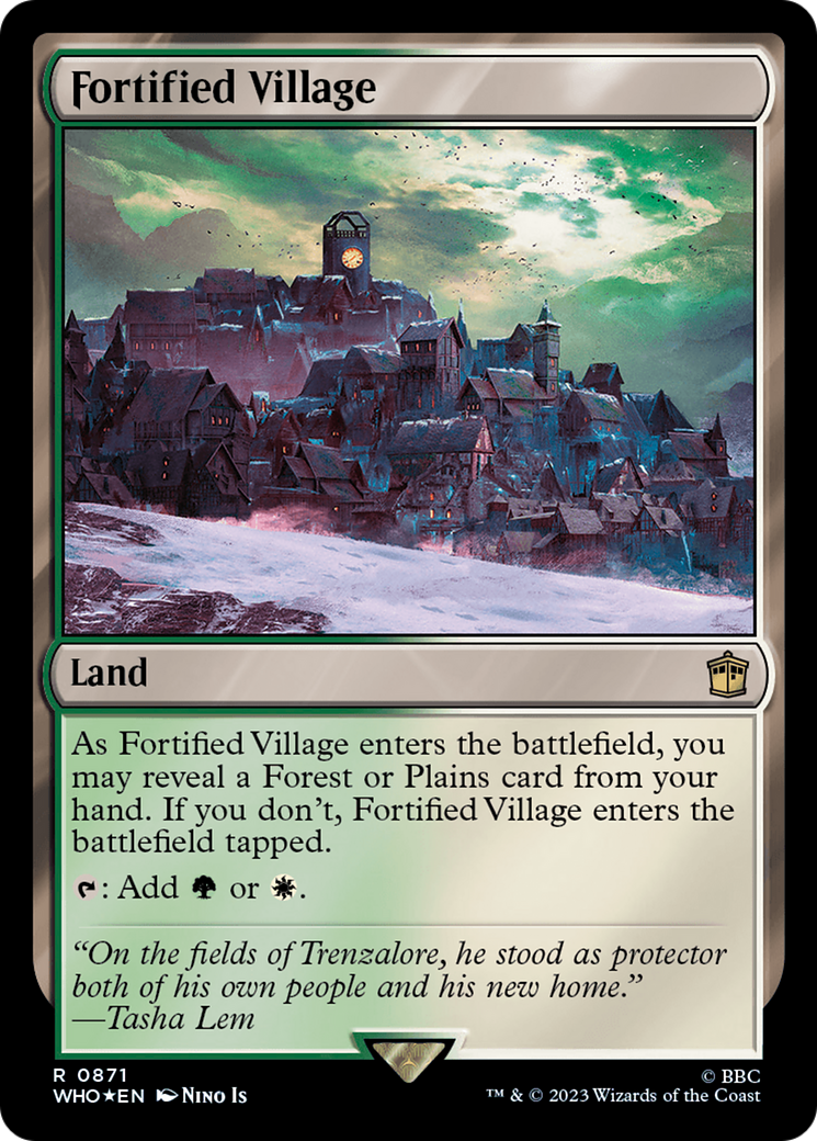 Fortified Village (Surge Foil) [Doctor Who] | Dragon's Lair Comics and Fantasy Houston TX