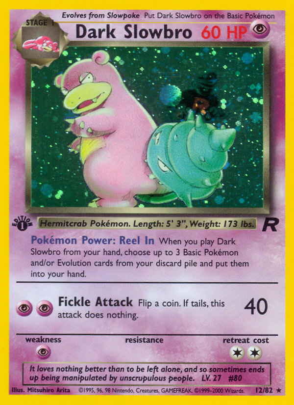 Dark Slowbro (12/82) [Team Rocket 1st Edition] | Dragon's Lair Comics and Fantasy Houston TX