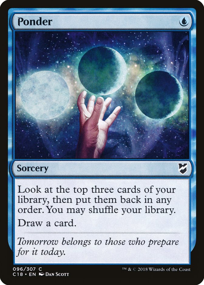 Ponder [Commander 2018] | Dragon's Lair Comics and Fantasy Houston TX