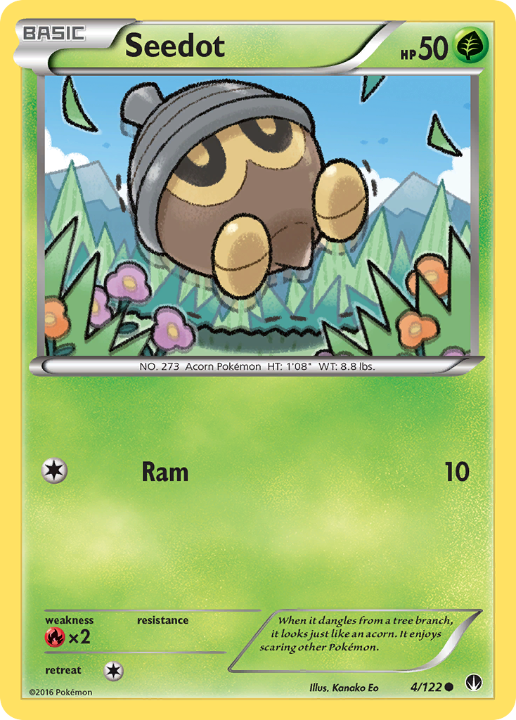 Seedot (4/122) [XY: BREAKpoint] | Dragon's Lair Comics and Fantasy Houston TX