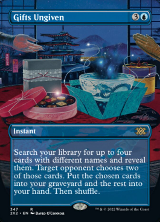 Gifts Ungiven (Borderless Alternate Art) [Double Masters 2022] | Dragon's Lair Comics and Fantasy Houston TX