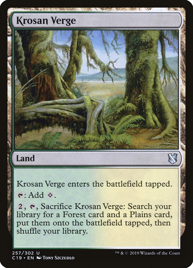 Krosan Verge [Commander 2019] | Dragon's Lair Comics and Fantasy Houston TX