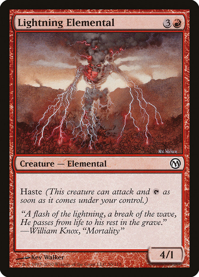 Lightning Elemental [Duels of the Planeswalkers] | Dragon's Lair Comics and Fantasy Houston TX