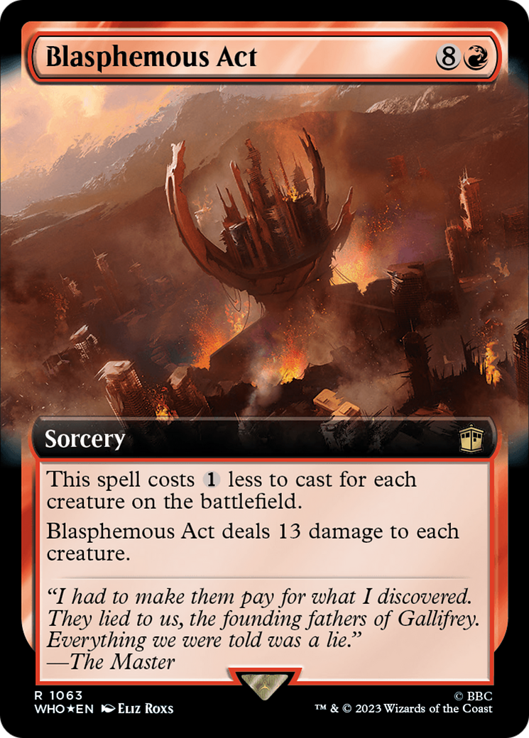 Blasphemous Act (Extended Art) (Surge Foil) [Doctor Who] | Dragon's Lair Comics and Fantasy Houston TX