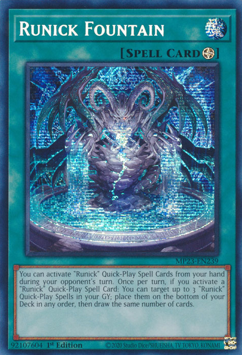 Runick Fountain [MP23-EN239] Prismatic Secret Rare | Dragon's Lair Comics and Fantasy Houston TX