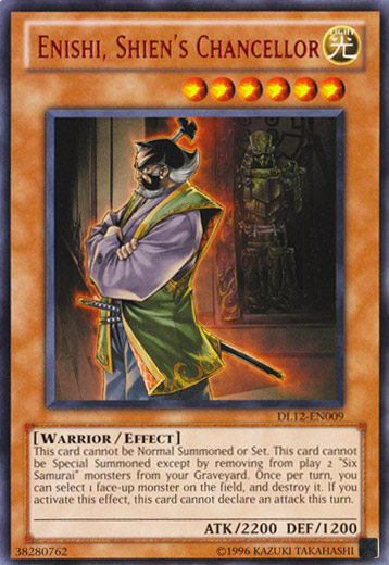 Enishi, Shien's Chancellor (Red) [DL12-EN009] Rare | Dragon's Lair Comics and Fantasy Houston TX