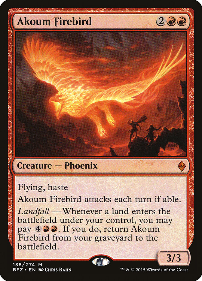 Akoum Firebird [Battle for Zendikar] | Dragon's Lair Comics and Fantasy Houston TX