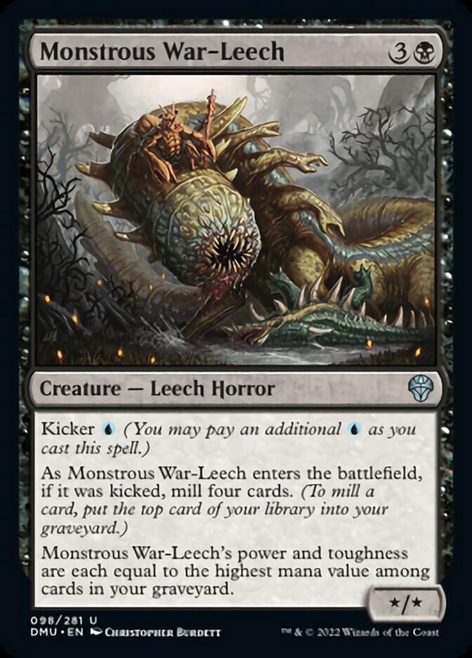 Monstrous War-Leech [Dominaria United] | Dragon's Lair Comics and Fantasy Houston TX