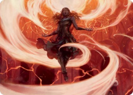 Crackle with Power Art Card [Strixhaven: School of Mages Art Series] | Dragon's Lair Comics and Fantasy Houston TX