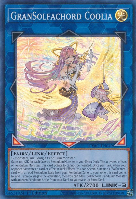 GranSolfachord Coolia [CYAC-EN049] Super Rare | Dragon's Lair Comics and Fantasy Houston TX