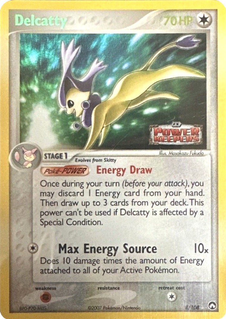 Delcatty (8/108) (Stamped) [EX: Power Keepers] | Dragon's Lair Comics and Fantasy Houston TX