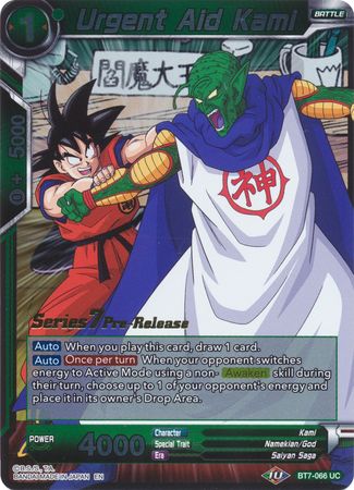 Urgent Aid Kami (BT7-066_PR) [Assault of the Saiyans Prerelease Promos] | Dragon's Lair Comics and Fantasy Houston TX