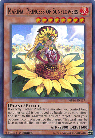 Marina, Princess of Sunflowers [MP14-EN157] Super Rare | Dragon's Lair Comics and Fantasy Houston TX