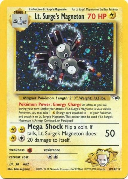 Lt. Surge's Magneton (8/132) [Gym Heroes Unlimited] | Dragon's Lair Comics and Fantasy Houston TX