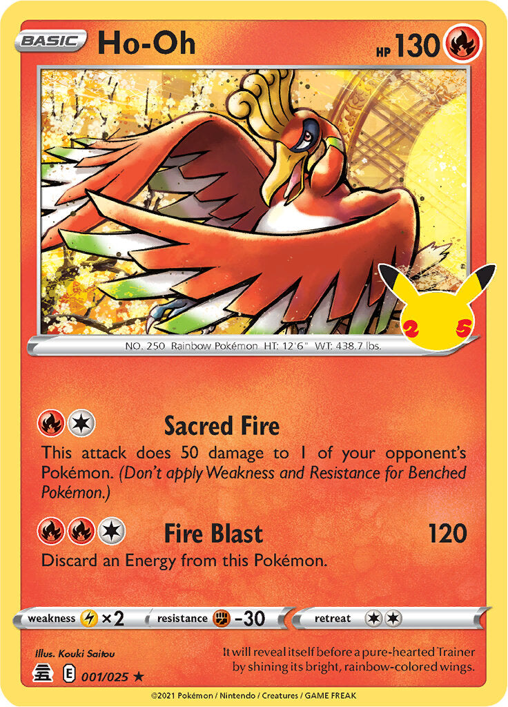 Ho-oh (001/025) [Celebrations: 25th Anniversary] | Dragon's Lair Comics and Fantasy Houston TX
