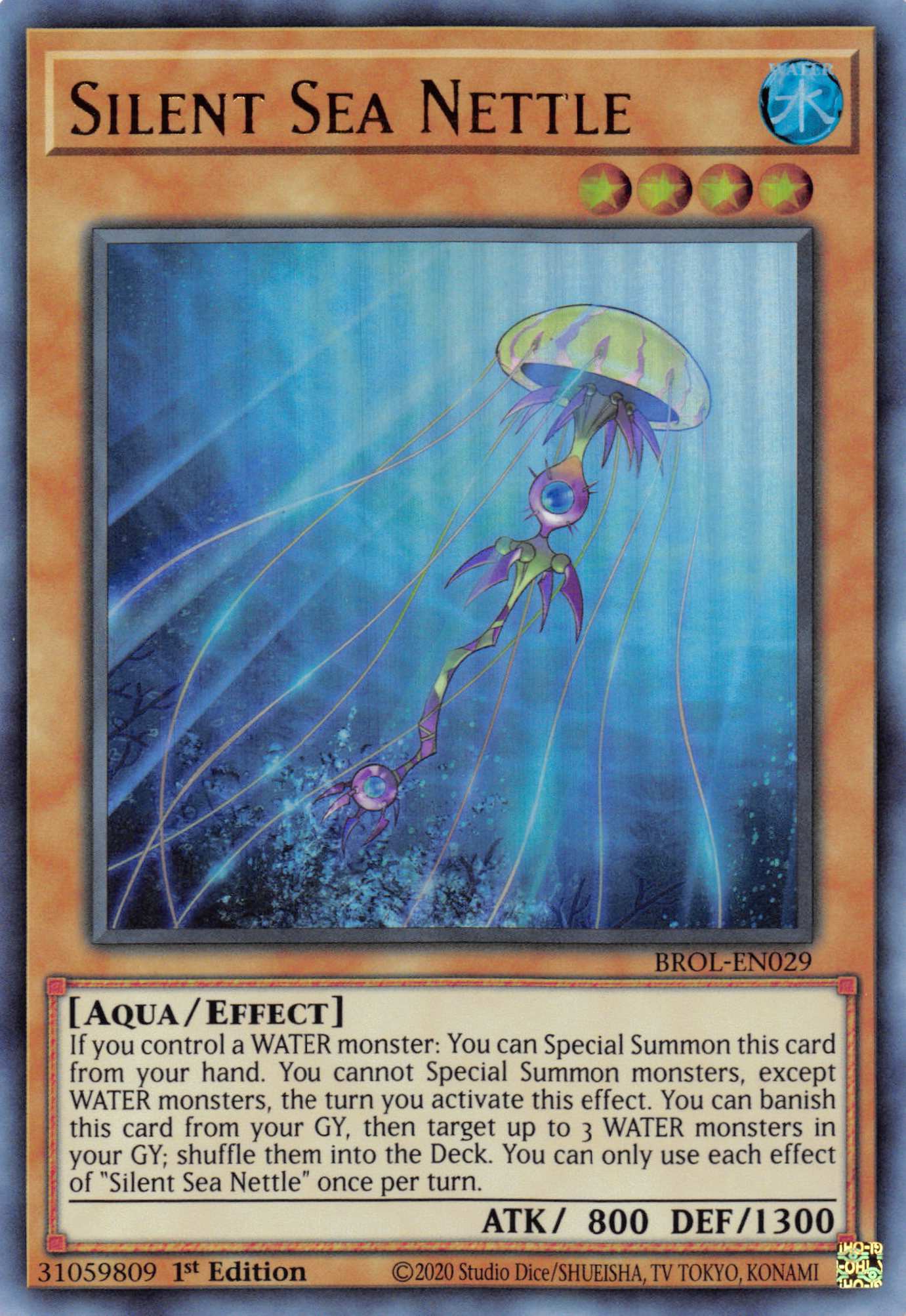 Silent Sea Nettle [BROL-EN029] Ultra Rare | Dragon's Lair Comics and Fantasy Houston TX