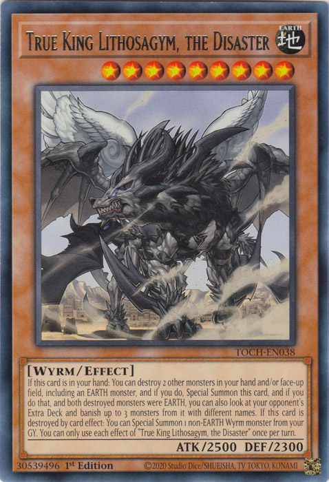 True King Lithosagym, the Disaster [TOCH-EN038] Rare | Dragon's Lair Comics and Fantasy Houston TX