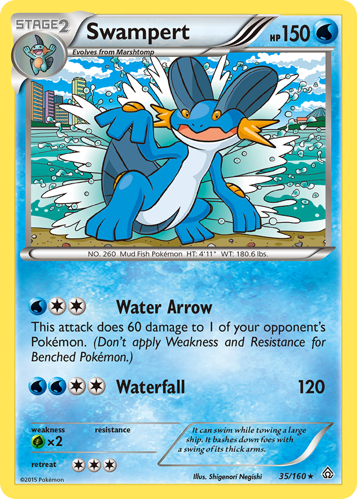 Swampert (35/160) [XY: Primal Clash] | Dragon's Lair Comics and Fantasy Houston TX